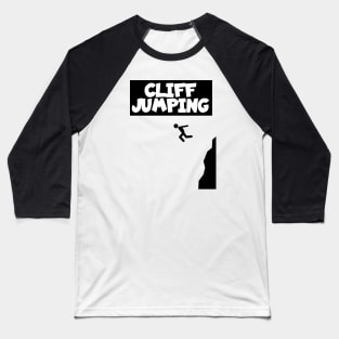 Cliff jumping Baseball T-Shirt